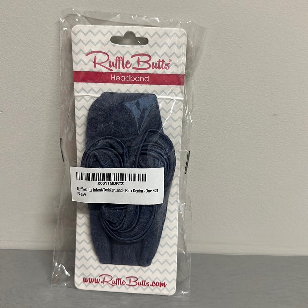 Ruffle Butts Infant / Toddler Denim Headband